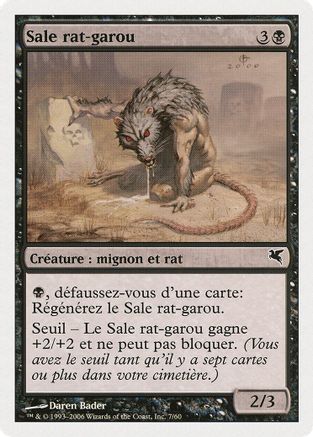 Dirty Wererat (French) - "Sale rat-garou" (A7)
