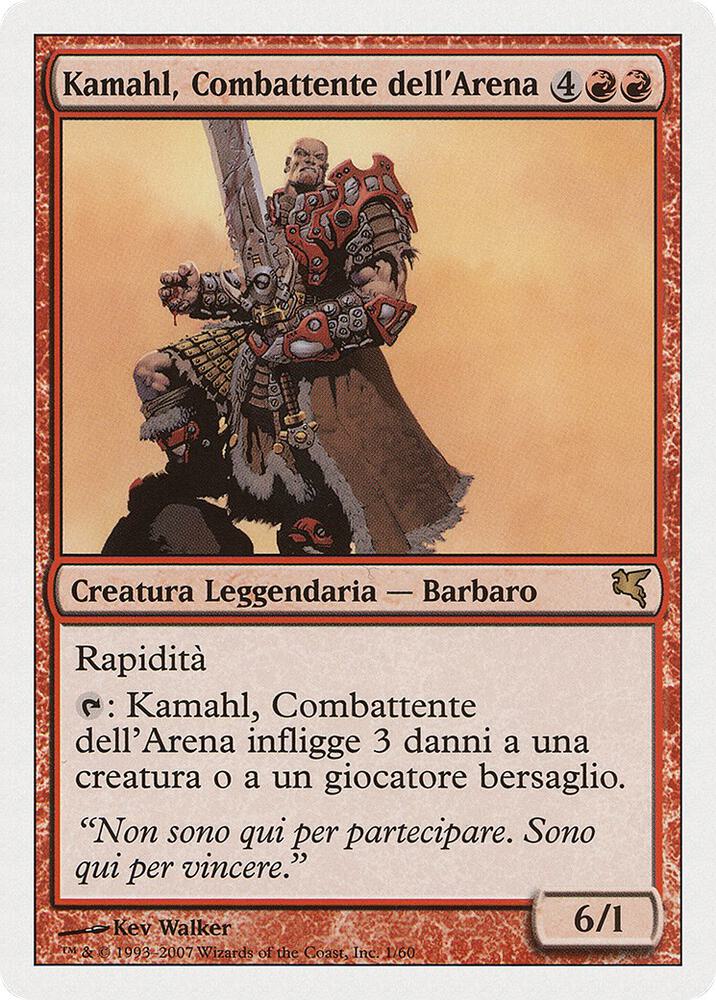 Kamahl, Pit Fighter (Italian) - "Kamahl, Combattente dell'Arena"
