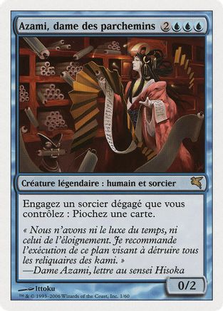 Azami, Lady of Scrolls (French) - "Azami, dame des parchemins"