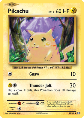 Pikachu 35/108 - Evolutions Reverse Holofoil (LP)