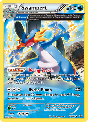 Swampert 36/160 - Primal Clash Holofoil (HP)