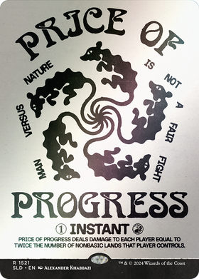 Price of Progress (SLD-1521★) - Secret Lair Drop: (Showcase) (Borderless) Foil