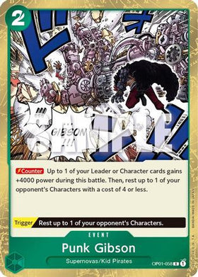Punk Gibson (OP01-058) Romance Dawn Foil