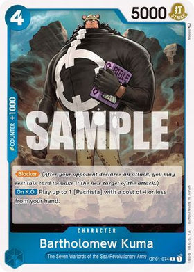 Bartholomew Kuma (OP01-074) Romance Dawn Foil