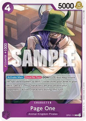 Page One (OP01-112) Romance Dawn Foil