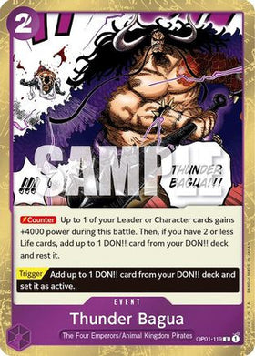 Thunder Bagua (OP01-119) Romance Dawn Foil