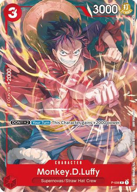 Monkey.D.Luffy (Tournament Pack Vol. 1) (P-006) One Piece Promotion Cards