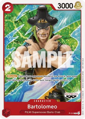 Bartolomeo (One Piece Film Red) (P-018) One Piece Promotion Cards