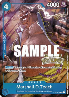 Marshall.D.Teach (Online Regional 2023) [Participant] (ST03-014) One Piece Promotion Cards Foil