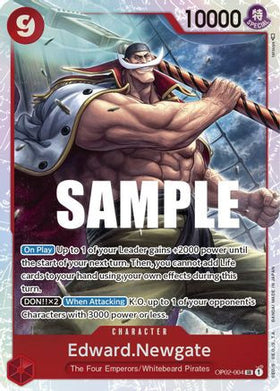 Edward.Newgate (OP02-004) Paramount War Foil