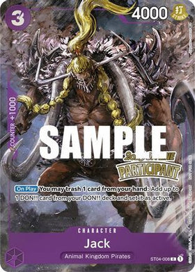 Jack (Offline Regional 2023) [Participant] (ST04-008) One Piece Promotion Cards Foil
