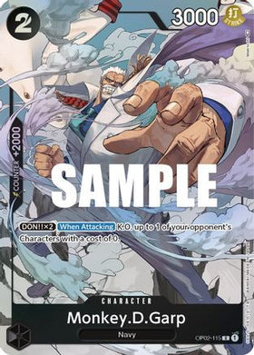 Monkey.D.Garp (Alternate Art) (OP02-115) Paramount War Foil