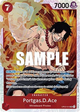 Portgas.D.Ace (OP02-013) Paramount War Foil
