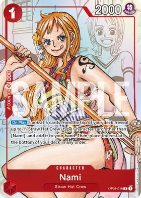 Nami (Alternate Art) (OP01-016) One Piece Promotion Cards Foil