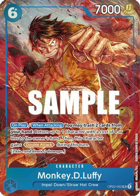 Monkey.D.Luffy (Alternate Art) (OP02-062) Paramount War Foil