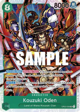 Kouzuki Oden (OP02-030) Paramount War Foil
