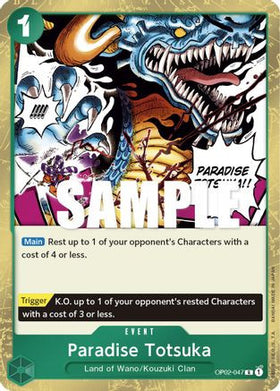 Paradise Totsuka (OP02-047) Paramount War Foil