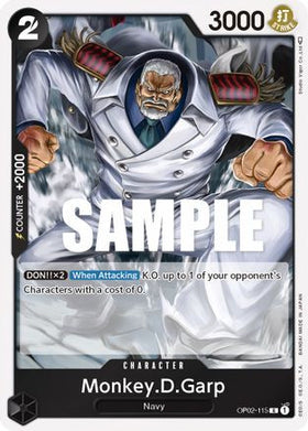 Monkey.D.Garp (OP02-115) Paramount War Foil