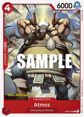 Atmos (OP02-003) Paramount War Pre-Release Cards