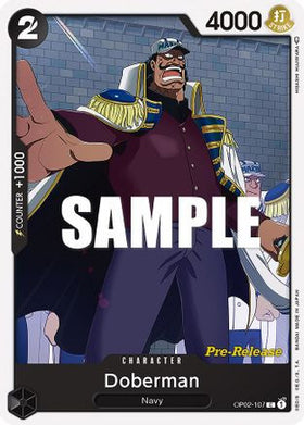 Doberman (OP02-107) Paramount War Pre-Release Cards