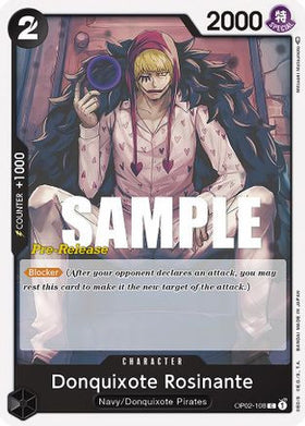 Donquixote Rosinante (OP02-108) Paramount War Pre-Release Cards