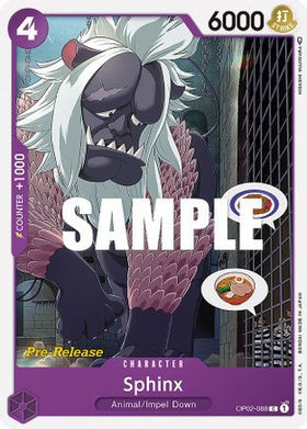 Sphinx (OP02-088) Paramount War Pre-Release Cards