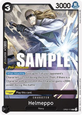 Helmeppo (OP02-113) Paramount War Pre-Release Cards
