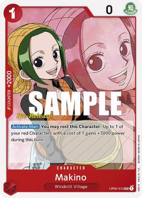 Makino (OP02-015) Paramount War Pre-Release Cards