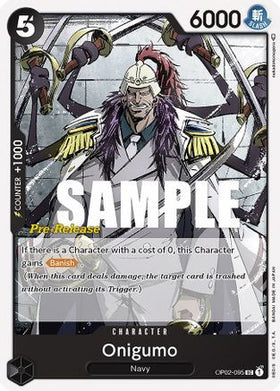Oniguma (OP02-095) Paramount War Pre-Release Cards