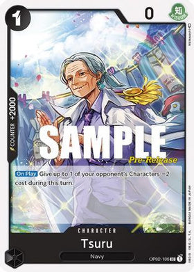 Tsuru (OP02-106) Paramount War Pre-Release Cards