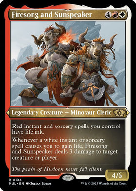 Firesong and Sunspeaker (Foil Etched)