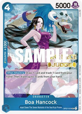 Boa Hancock (Judge) (OP02-059) One Piece Promotion Cards Foil