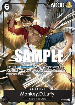 Monkey.D.Luffy (Pirates Party Vol. 3) (P-035) One Piece Promotion Cards