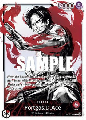 Portgas.D.Ace (Alternate Art) (OP03-001) Pillars of Strength Foil