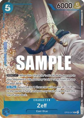 Zeff (Alternate Art) (OP03-047) Pillars of Strength Foil