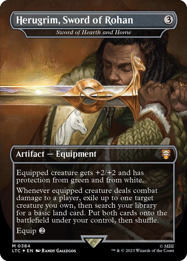 Herugrim, Sword of Rohan - Sword of Hearth and Home (Borderless) (Surge Foil)