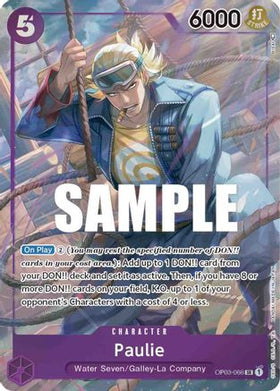 Paulie (Alternate Art) (OP03-066) Pillars of Strength Foil