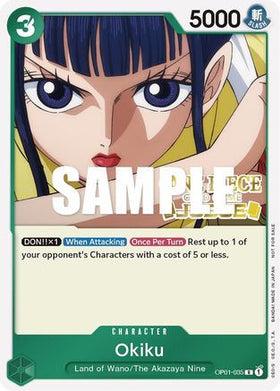 Okiku (Judge) (OP01-035) One Piece Promotion Cards Foil