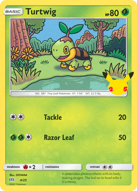Turtwig 4/25 - McDonalds Collection 2021 Holofoil (HP)