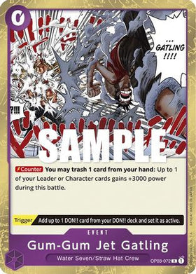 Gum-Gum Jet Gatling (OP03-072) Pillars of Strength Foil