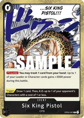 Six King Pistol (OP03-097) Pillars of Strength Foil