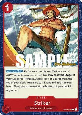 Striker (OP03-020) Pillars of Strength Pre-Release Cards