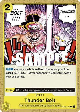 Thunder Bolt (OP03-121) Pillars of Strength Pre-Release Cards