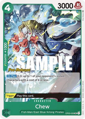 Chew (OP03-029) Pillars of Strength Pre-Release Cards