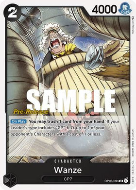 Wanze (OP03-093) Pillars of Strength Pre-Release Cards