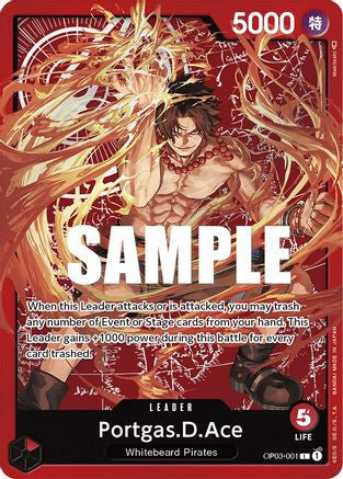 Portgas.D.Ace (Special Goods Set -Ace/Sabo/Luffy-) (OP03-001) One Piece Promotion Cards Foil