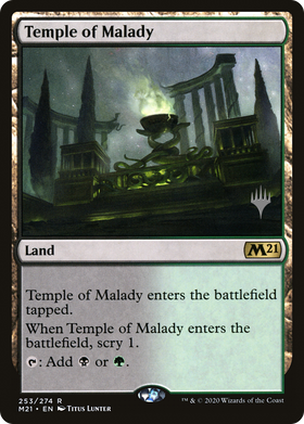 Temple of Malady (PPM21-253P) - Core Set 2021 Promos Foil