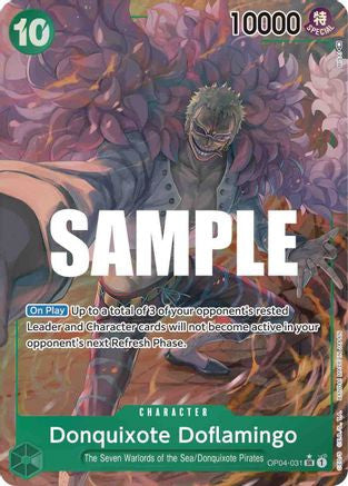 Donquixote Doflamingo (Alternate Art) (OP04-031) Kingdoms of Intrigue Foil