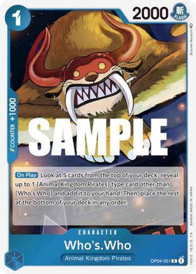 Who's.Who (OP04-051) Kingdoms of Intrigue Foil
