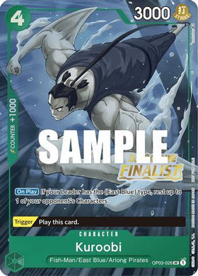 Kuroobi (Online Regional 2023) [Finalist] (OP03-026) One Piece Promotion Cards Foil